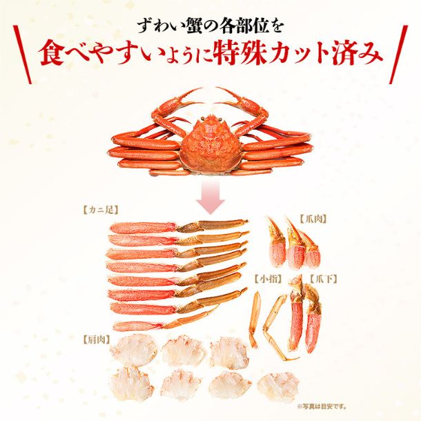 「カット済み 生ズワイガニ」600g - Image 2