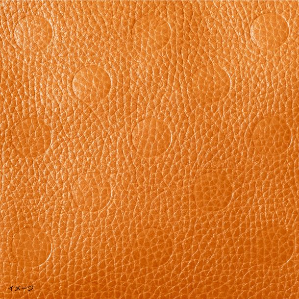 「ドット型押しがま口ショルダーバッグ キャメル」 - Image 3