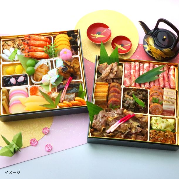 【年内発送】2026おせち「和食料理人畑具和監修 大宴 3～4人前＆鹿児島県産うなぎ蒲焼セット」 - Image 2