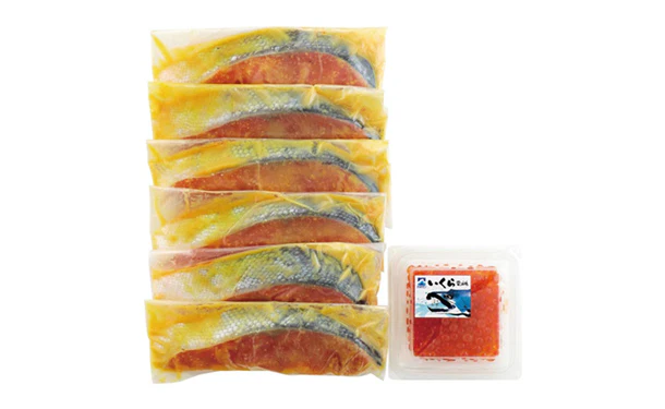 「銀鮭西京漬け＆いくら醤油漬け」計460g（SC-200） - Image 2