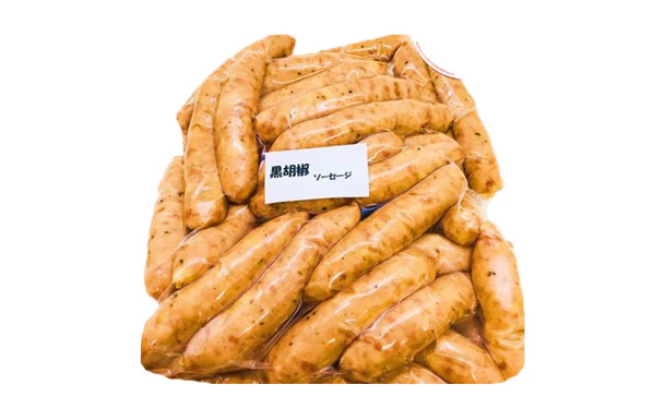 「唐辛子ウインナー＆黒胡椒ウインナー」各1kg（計2kg） - Image 3