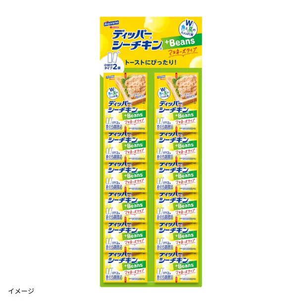 はごろもフーズ「ディッパーシーチキン+Beans マヨネーズタイプ」40g - Image 2