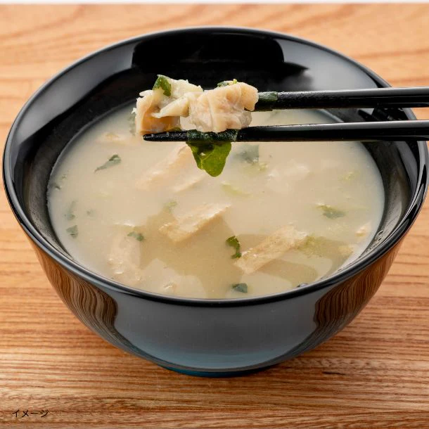 「花びら茸と小松菜のお味噌汁」 - Image 2