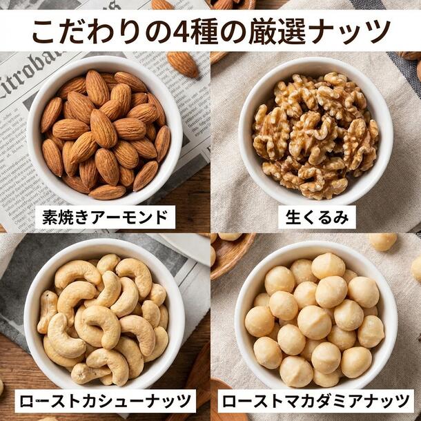 「4種のミックスナッツ」700g - Image 3