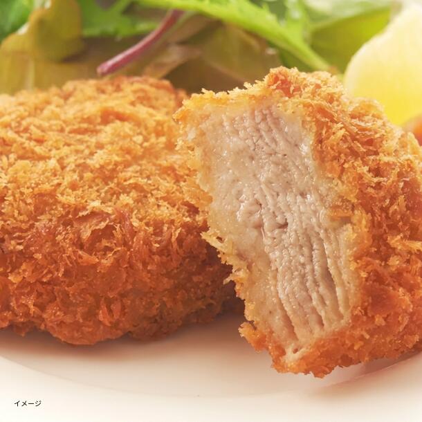 「冷めても柔らかい食感 豚ももミルフィーユカツ」60g